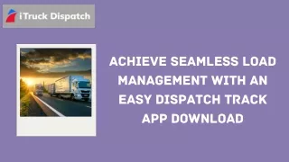 achieve seamless load management with an easy