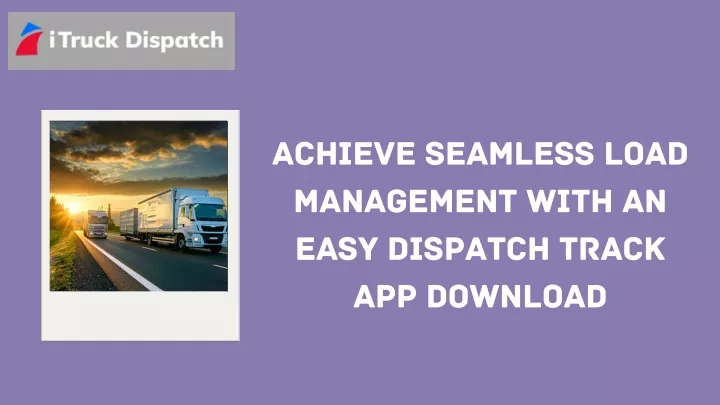 achieve seamless load management with an easy