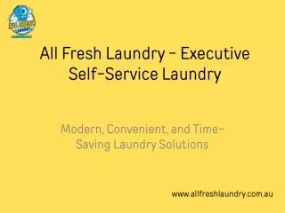 All Fresh Laundry - Executive Self-Service Laundry