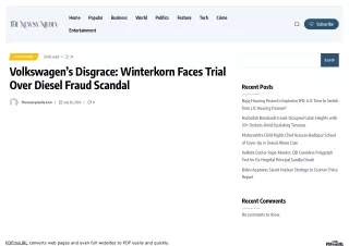 Volkswagen’s Disgrace: Winterkorn Faces Trial Over Diesel Fraud Scandal