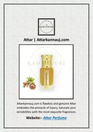 Attar | Attarkannauj.com