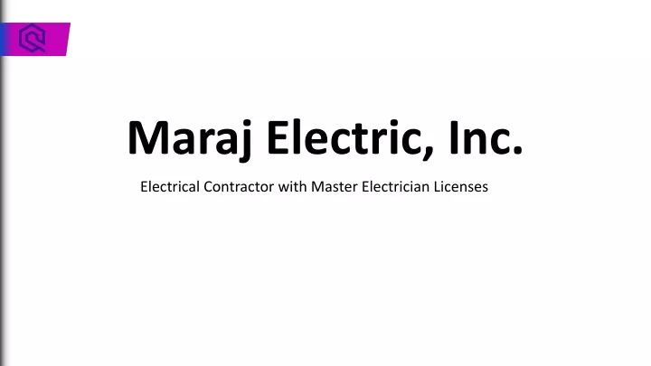 maraj electric inc