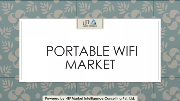 portable wifi market