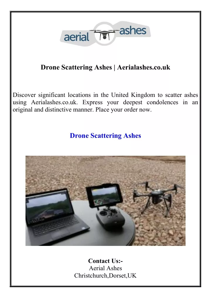 drone scattering ashes aerialashes co uk