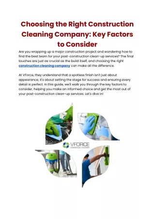 Choosing the Right Construction Cleaning Company_ Key Factors to Consider