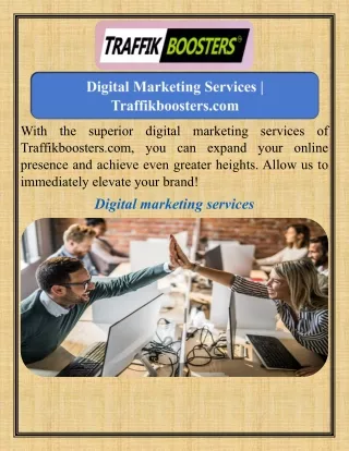 Digital Marketing Services   Traffikboosters.com