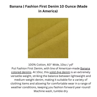 banana fashion first denim 10 ounce made