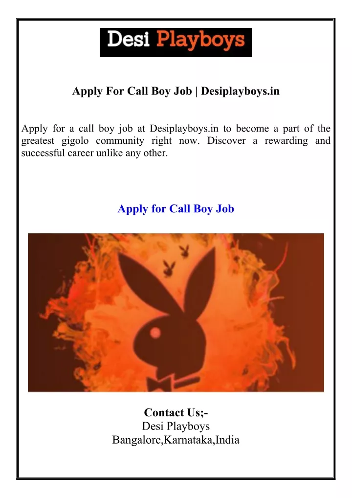 apply for call boy job desiplayboys in