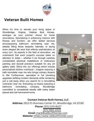 Veteran Built Homes