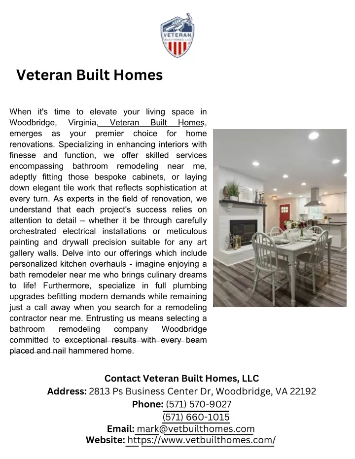 veteran built homes