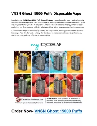 VNSN Disposable Dubai