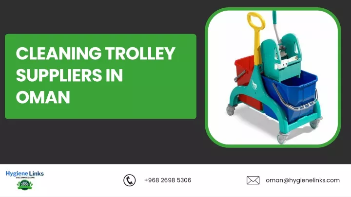 cleaning trolley suppliers in oman