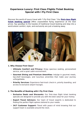 Experience Luxury_ First Class Flights Ticket Booking Special with I Fly First Class(2)