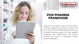 PCD Pharma Franchise Business in India