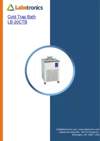 cold trap bath lb 20ctb