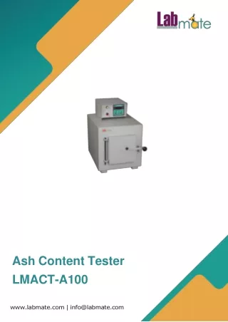 ash content tester lmact a100