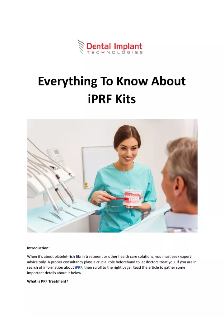 everything to know about iprf kits