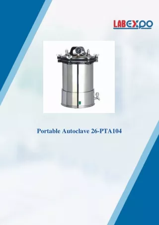 Portable autoclave 105 ~ 126 ℃