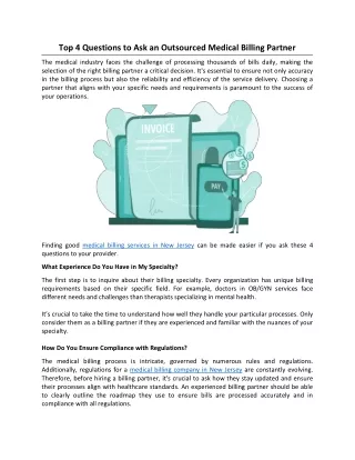 Top 4 Questions to Ask an Outsourced Medical Billing Partner