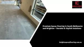 Premium Epoxy Flooring in South Melbourne and Brighton