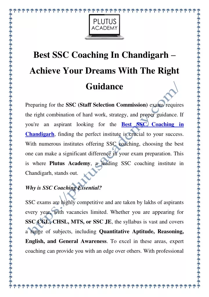 best ssc coaching in chandigarh