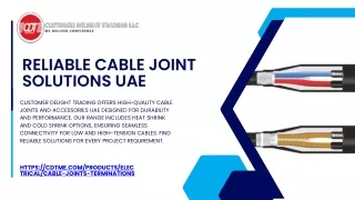 Reliable Cable Joint Solutions UAE