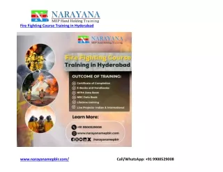 Fire Fighting Course Training in Hyderabad