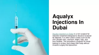 Aqualyx Injections