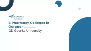 B Pharmacy Colleges in Gurgaon