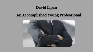 David Lipan - An Accomplished Young Professional