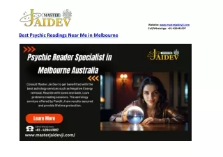 Best Psychic Readings Near Me in Melbourne