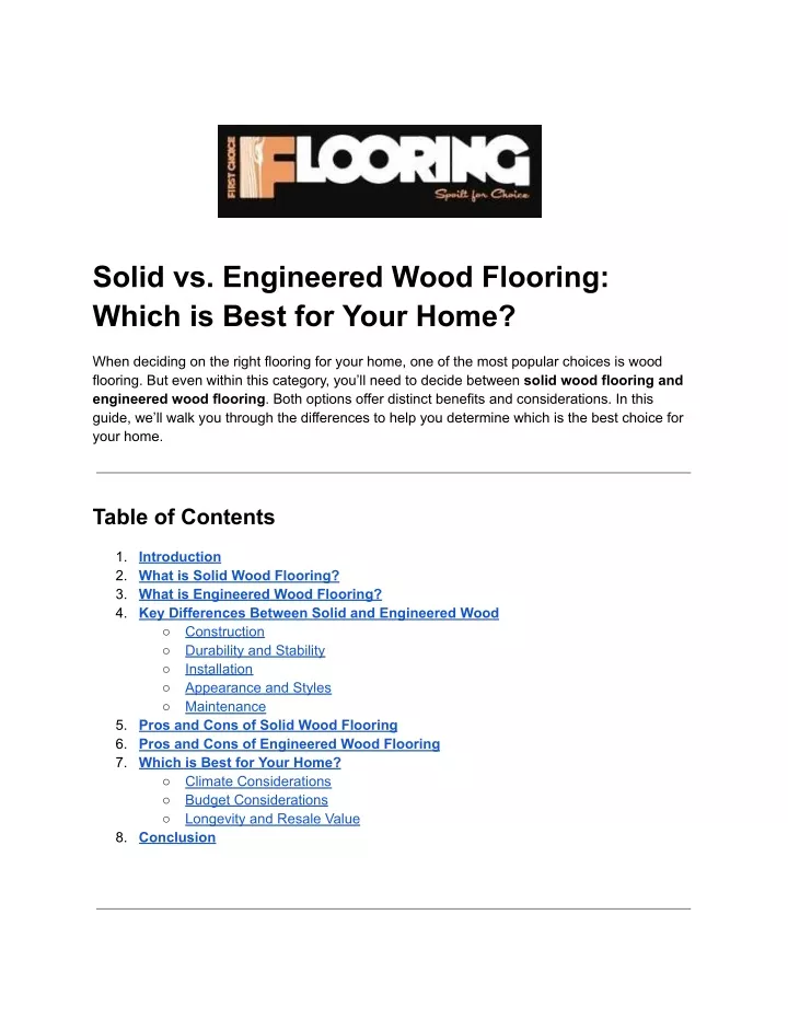 solid vs engineered wood flooring which is best