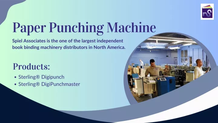 paper punching machine spiel associates