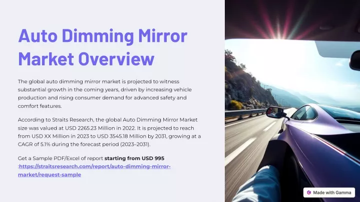 auto dimming mirror market overview