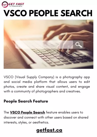 VSCO People Search