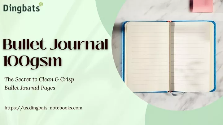 the secret to clean crisp bullet journal pages