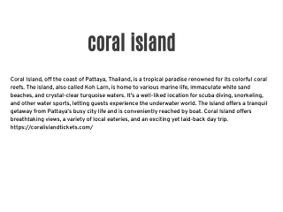 coral island