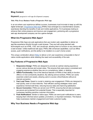 blog content