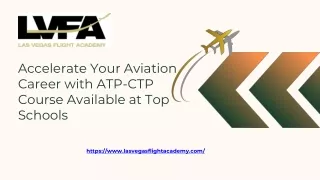 Accelerate Your Aviation Career with ATP-CTP Course Available at Top Schools