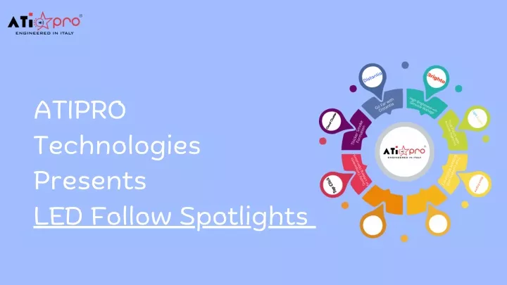 atipro technologies presents led follow spotlights