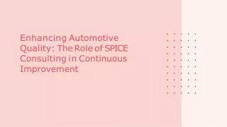 Automotive SPICE Consulting