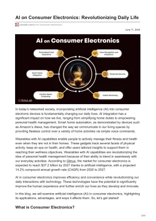 ai on consumer electronics revolutionizing daily