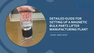 Report on a Magnetic Bulk Parts Lifter Manufacturing Plant