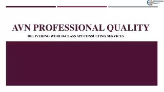 AVN PROFESSIONAL QUALITY - API Q2 LEAD AUDITOR TRAINING