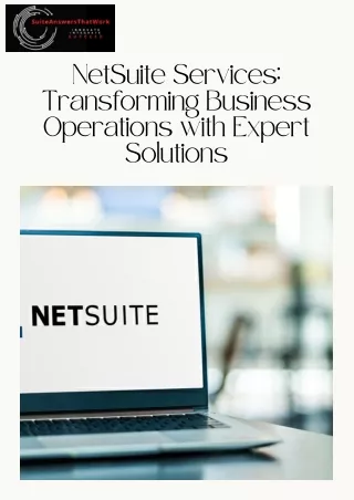 Maximize Your Business Efficiency with NetSuite Services