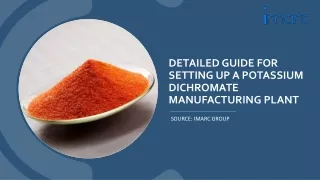 Setting up a Potassium Dichromate Manufacturing Plant PDF by IMARC Group