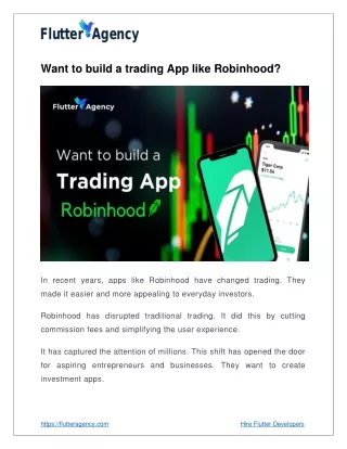 Want to build a trading App like Robinhood? Here's How to Do It!