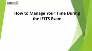 How to Manage Your Time During the IELTS coaching in Gandhinagar