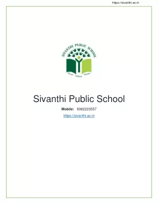 Sivanthi Public School