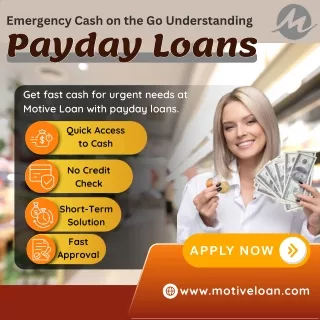 Fast Payday Loans with No Credit Check – Apply Now